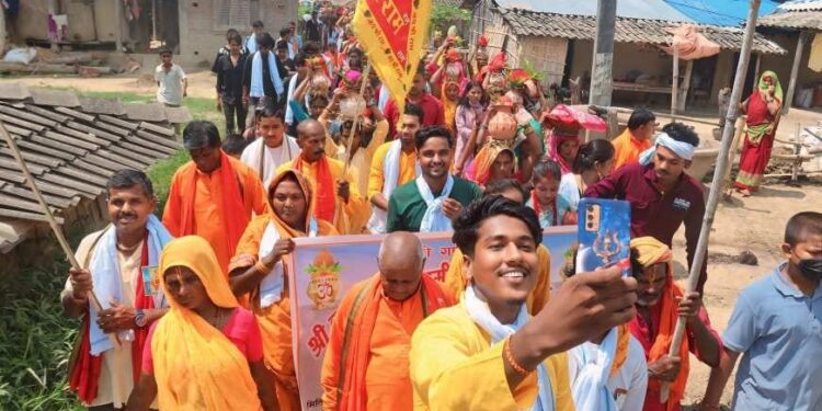 सिरहाको लङ्गुर्वामा  कृष्णजन्माष्टमी कलश यात्रा कार्यक्रम सम्पन्न