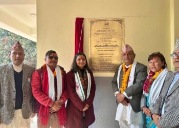 उदयपुरमा भारत सरकारको सहयोगमा बनेको विद्यालय भवन उद्घाटन