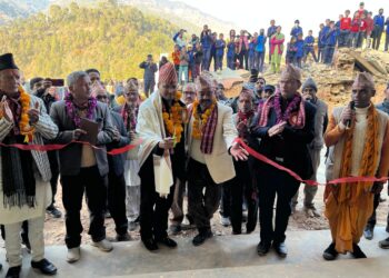 बैतडीमा भारत सरकारको सहयोगमा बनेको विद्यालय भवन उद्घाटन