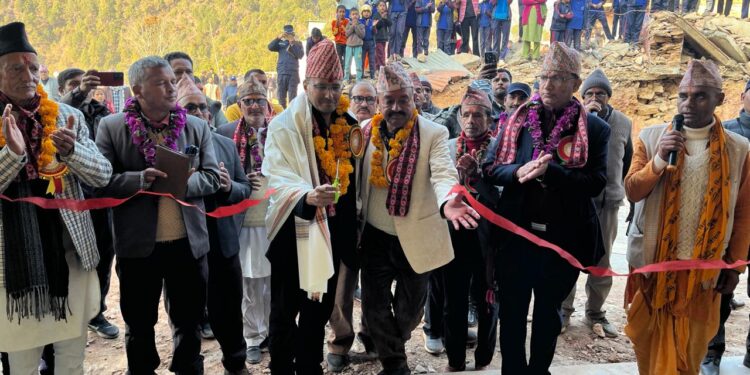 बैतडीमा भारत सरकारको सहयोगमा बनेको विद्यालय भवन उद्घाटन