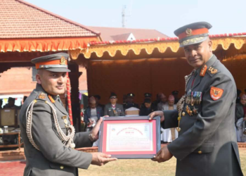 सशस्त्र प्रहरी दिवस २०८२: सह‑प्रवक्ता शैलेन्द्र थापालाई उत्कृष्ट मिडिया समन्वय पुरस्कार ।