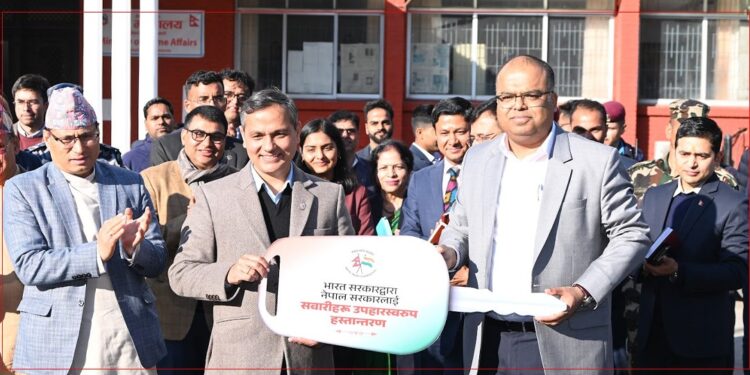 भारतद्वारा नेपाललाई निर्वाचन सहयोगको पहिलो चरणमा ६५ भन्दा बढी गाडीहरू हस्तान्तरण !