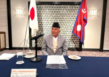 पौडेल द्वारा नेपालमै लगानि गर्न जापानि व्यवसायिलाइ आह्वान ।