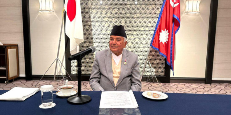 पौडेल द्वारा नेपालमै लगानि गर्न जापानि व्यवसायिलाइ आह्वान ।