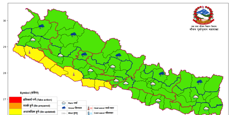 नेपालमा यस वर्षको मनसुन केही दिन ढिलाइ हुने
