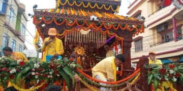 विराटनगरमा राधाकृष्ण रथयात्रा सम्पन्न