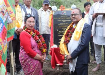 सोलुखुम्बुमा भारत सरकारको सहयोगमा गुम्बा भवन निर्माणको शिलान्यास
