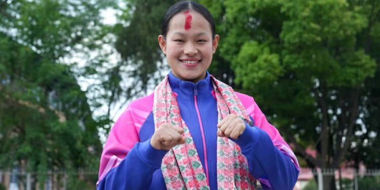 एसियन गेम्स महिला कराते : एरिका सेमिफाइनलमा पराजित