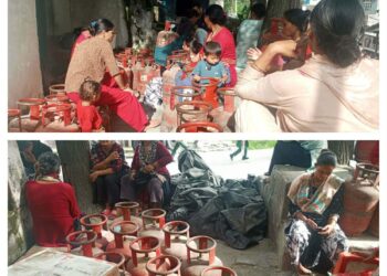 बाजुरामा एलपी ग्यासको चरम अभाव, कोल्टीमा घण्टौँ लाइन बस्न बाध्य उपभोक्ता ।
