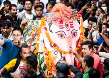 इन्द्रजात्रामा वसन्तपुरमा लाखे, पुलुकिसी र आकाश भैरवको नाच