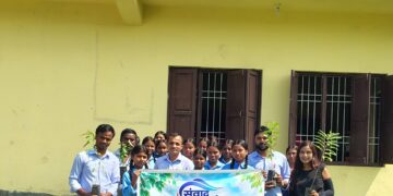 Sambad Foundation Sunsari Organizes Tree Plantation Program in Duhabi